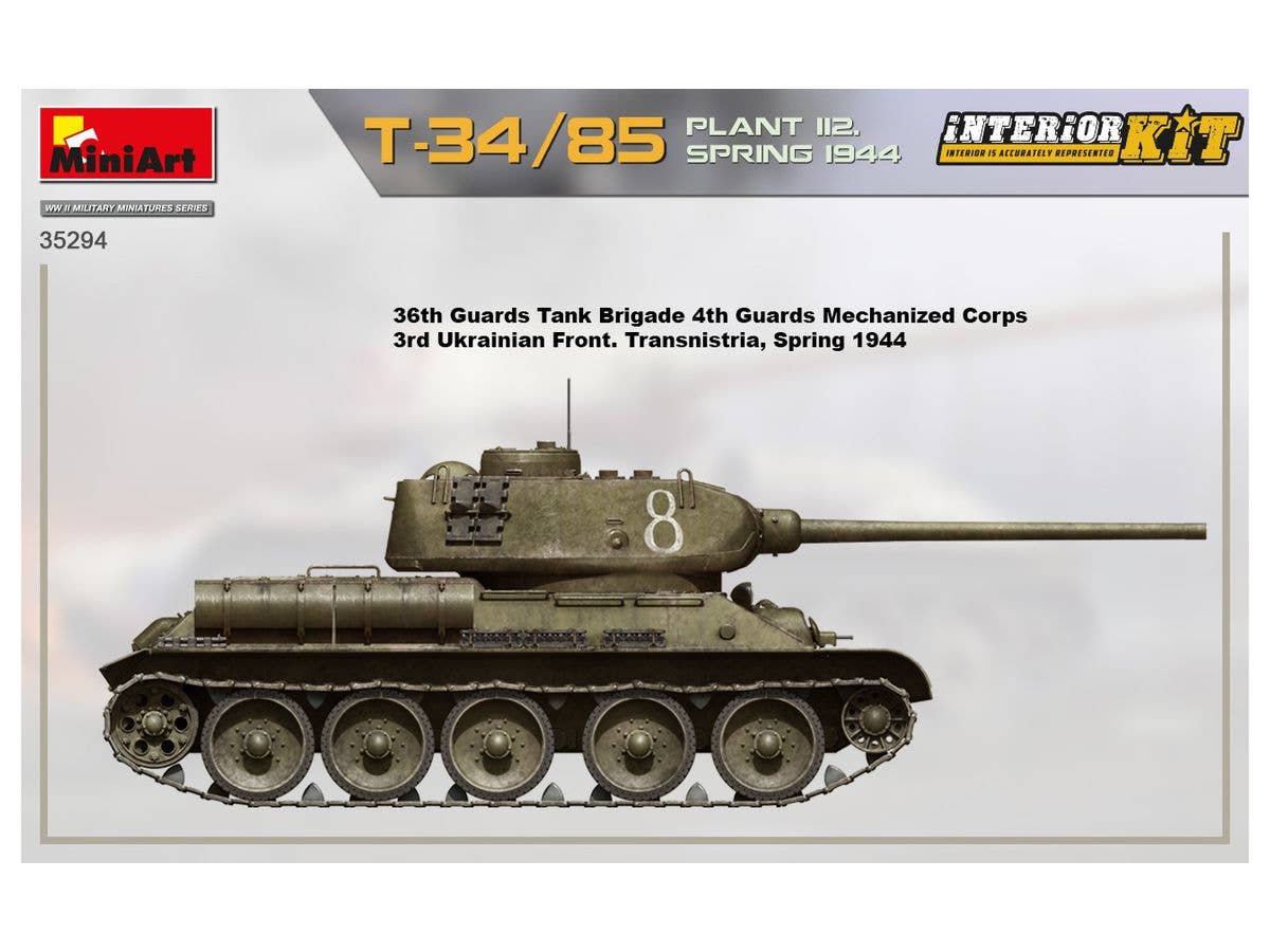 Miniart 1/35 T-34-85 Plant 112 Spring 1944, Interior Kit | 4820183313782