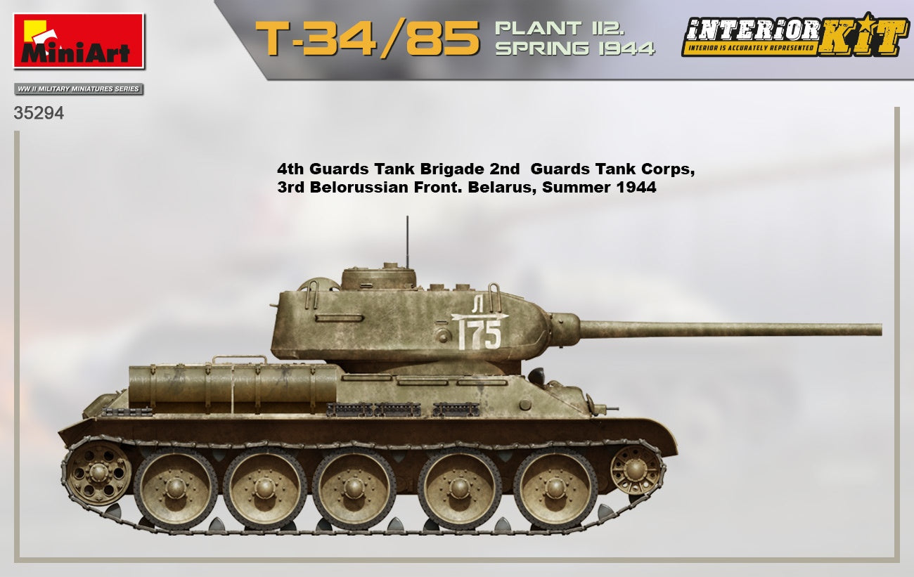 Miniart 1/35 T-34-85 Plant 112 Spring 1944, Interior Kit | 4820183313782
