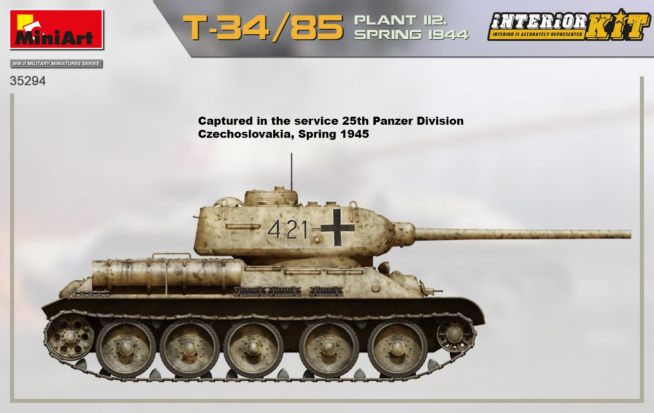 Miniart 1/35 T-34-85 Plant 112 Spring 1944, Interior Kit | 4820183313782