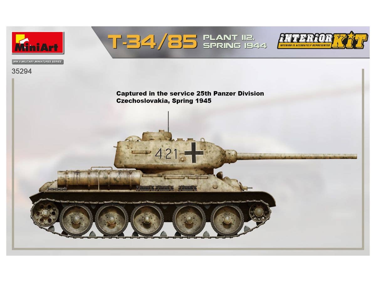 Miniart 1/35 T-34-85 Plant 112 Spring 1944, Interior Kit | 4820183313782