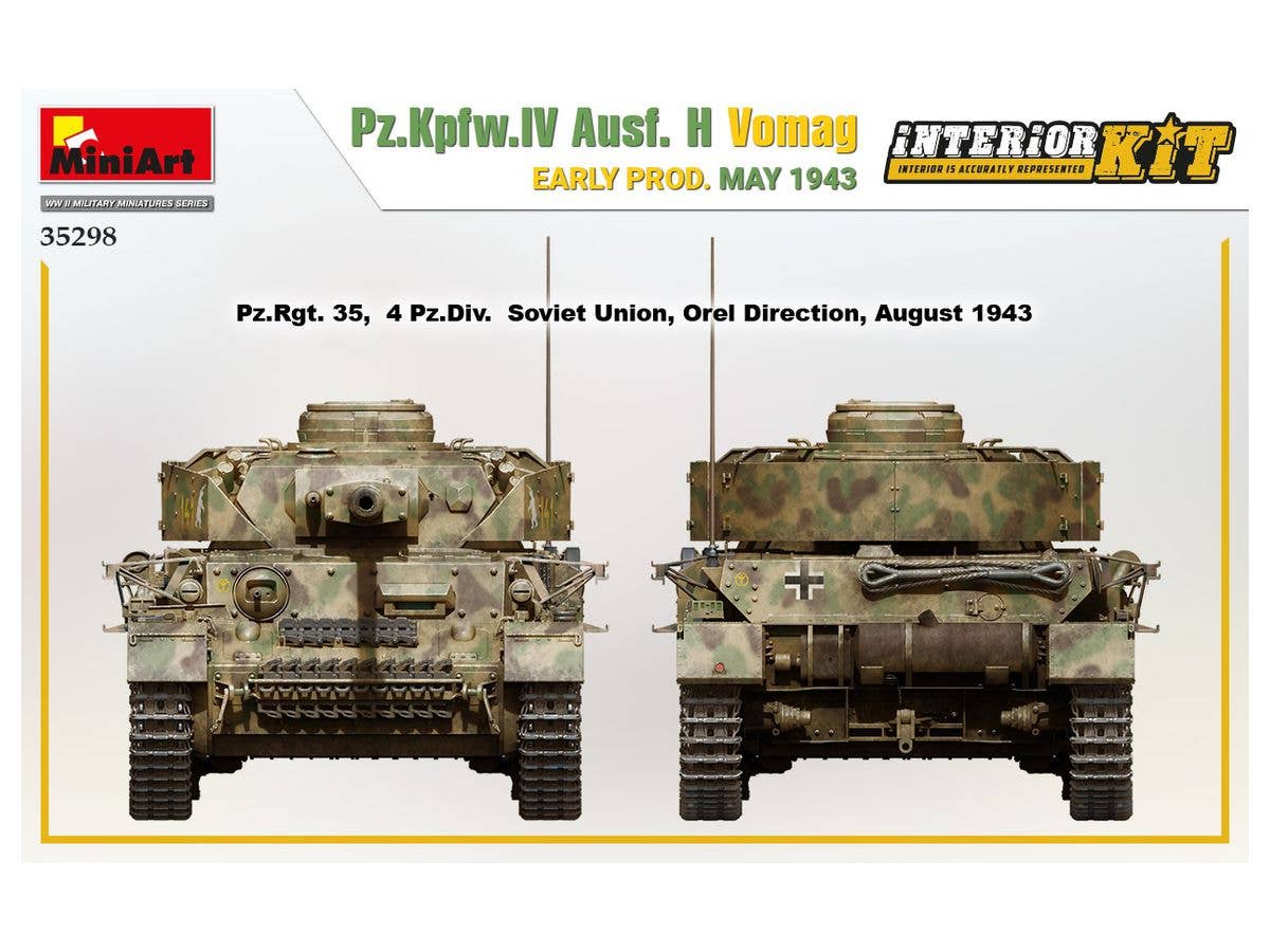 MiniArt 1/35 Pz.Kpfw.IV Ausf. H Vomag. Early Production May 1943 Interior Kit | 4820183313478