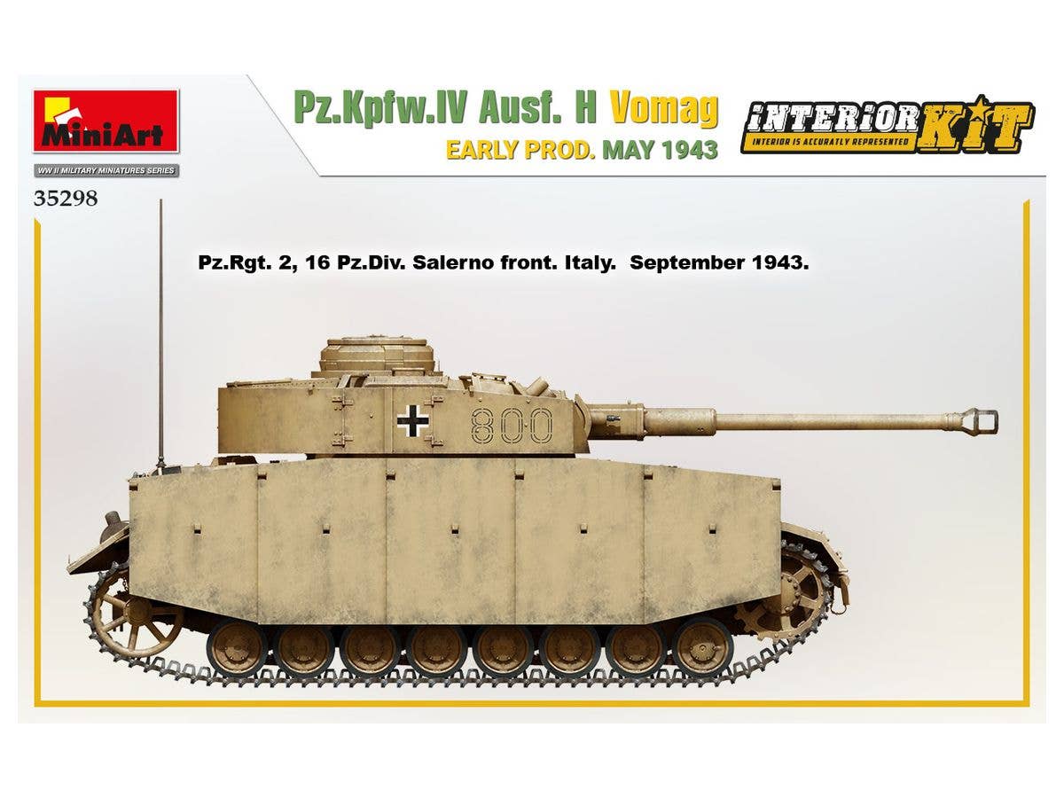MiniArt 1/35 Pz.Kpfw.IV Ausf. H Vomag. Early Production May 1943 Interior Kit | 4820183313478