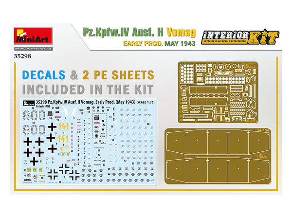 MiniArt 1/35 Pz.Kpfw.IV Ausf. H Vomag. Early Production May 1943 Interior Kit | 4820183313478
