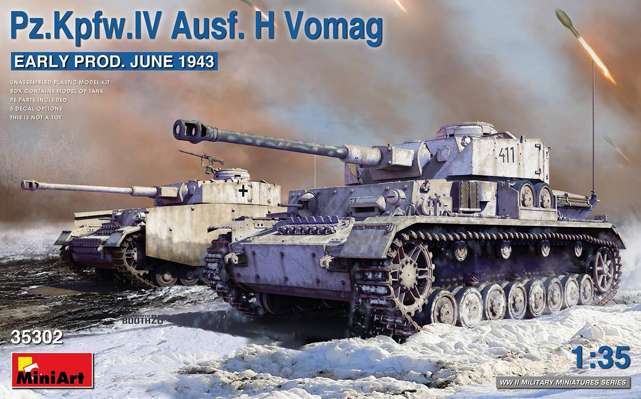 MiniArt 1/35 Pz.Kpfw.IV Ausf. H Vomag. Early Production June 1943 | 4820183313553