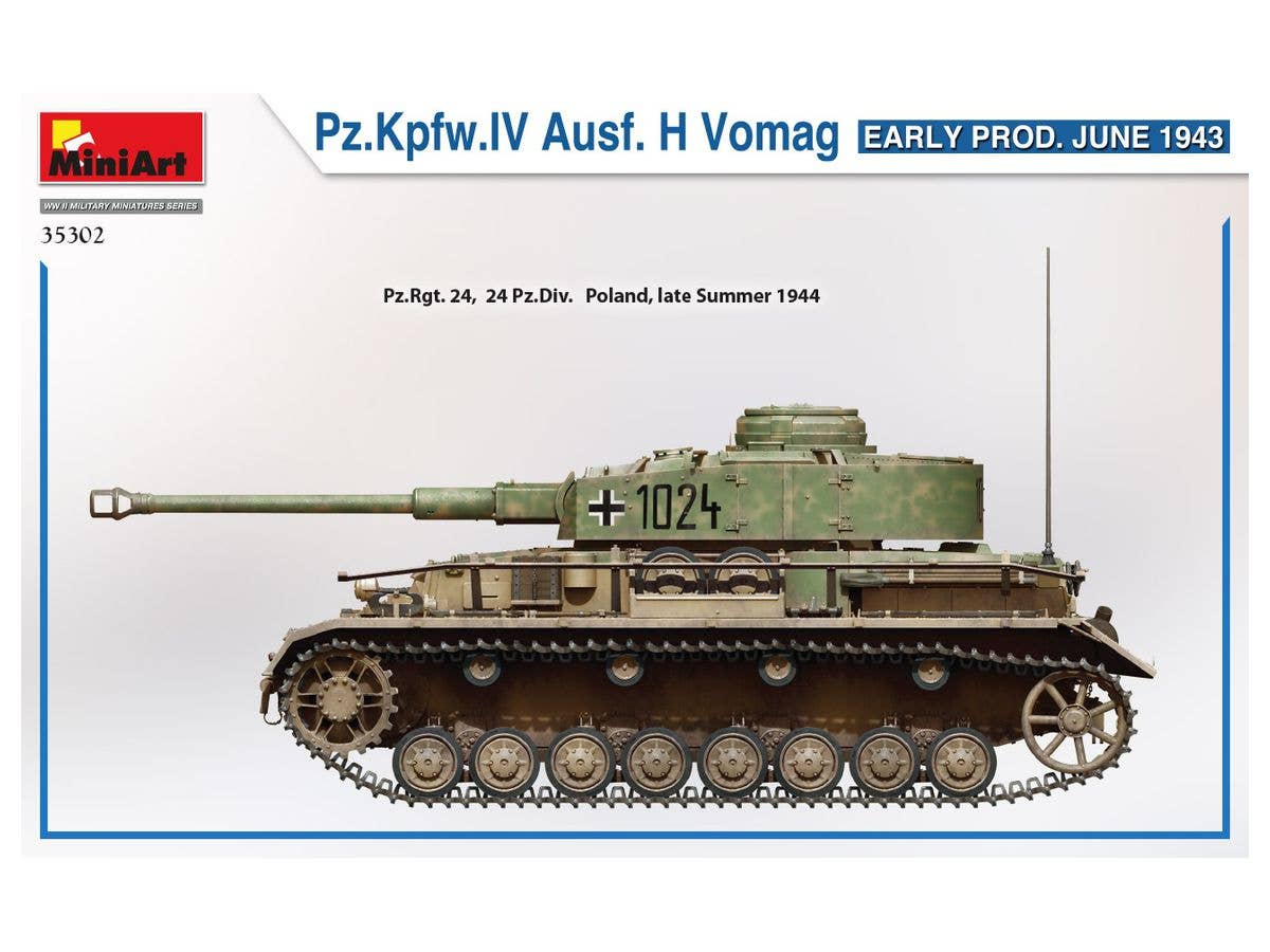 MiniArt 1/35 Pz.Kpfw.IV Ausf. H Vomag. Early Production June 1943 | 4820183313553