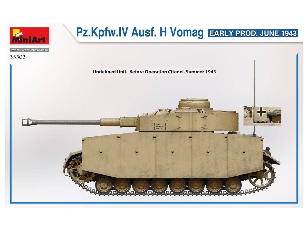 MiniArt 1/35 Pz.Kpfw.IV Ausf. H Vomag. Early Production June 1943 | 4820183313553