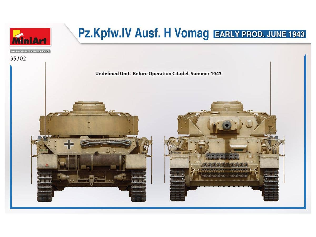 MiniArt 1/35 Pz.Kpfw.IV Ausf. H Vomag. Early Production June 1943 | 4820183313553