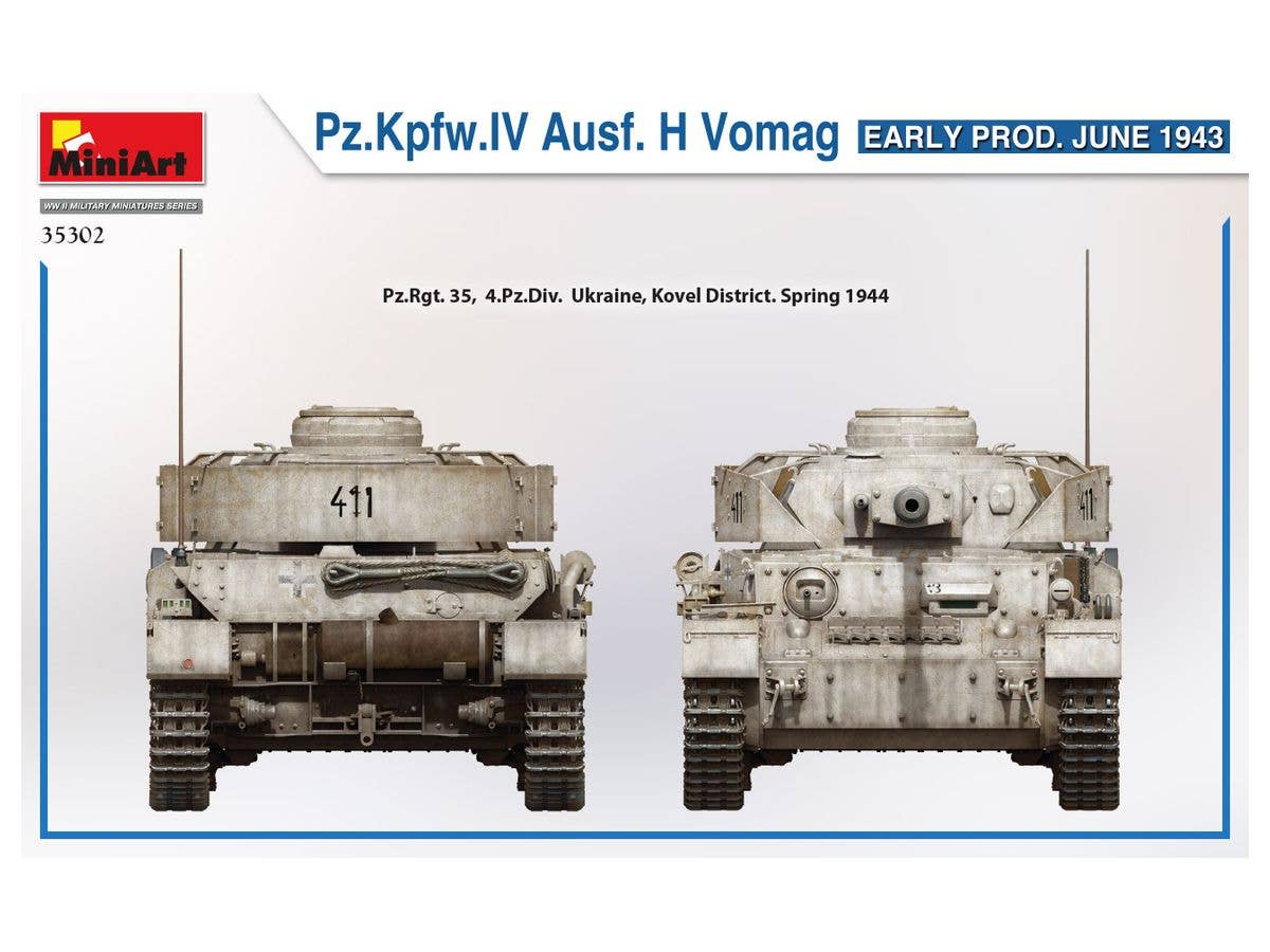 MiniArt 1/35 Pz.Kpfw.IV Ausf. H Vomag. Early Production June 1943 | 4820183313553