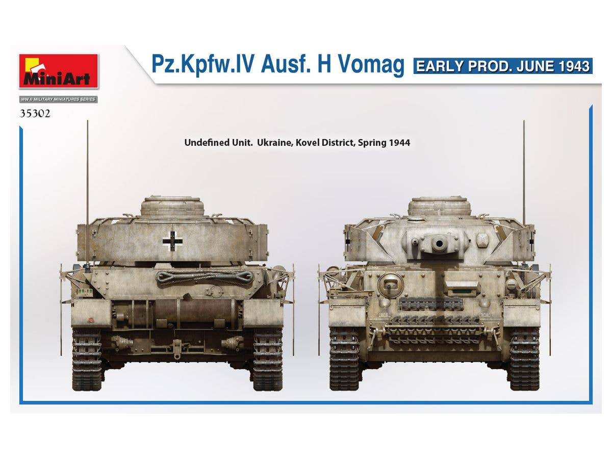 MiniArt 1/35 Pz.Kpfw.IV Ausf. H Vomag. Early Production June 1943 | 4820183313553