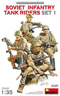 MiniArt 1/35 Soviet Infantry Tank Riders Set 1 | 4820183312983