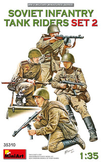 MiniArt 1/35 Soviet Infantry Tank Riders Set 2 | 4820183313010