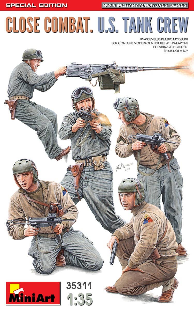 MiniArt 1/35 Close Combat. U.S. Tank Crew. Special Edition | 4820183313577
