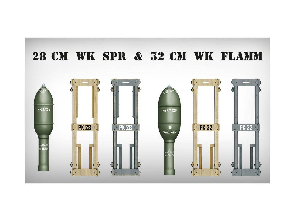 MiniArt 1/35 German Rockets 28cm WK Spr & 32cm WK Flamm | 4820183312457