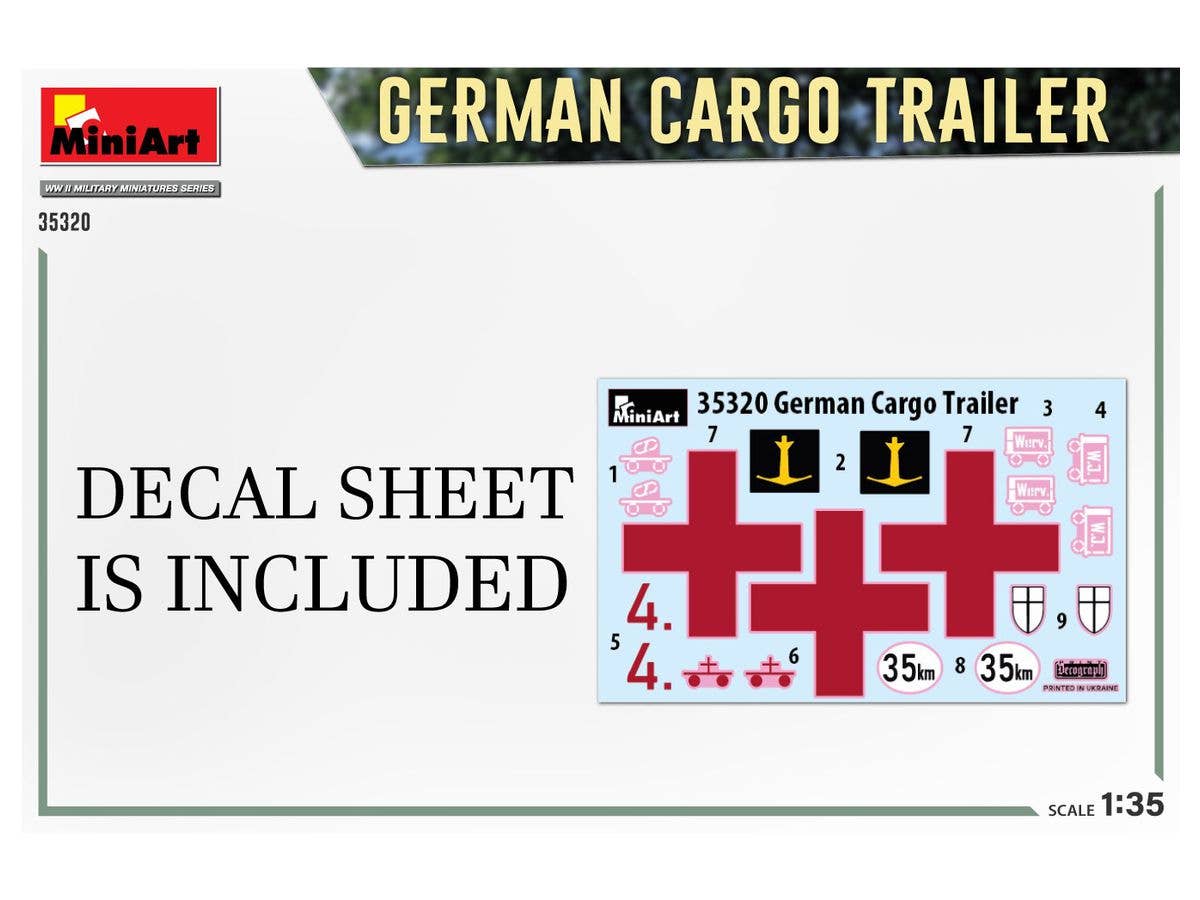 Miniart 1/35 German Cargo Trailer | 4820183314512