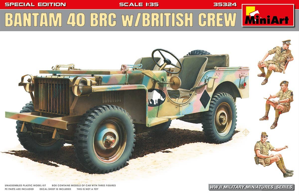 MiniArt 1/35 Bantam 40 BRC w/ British Crew. Special Edition | 4820183313089