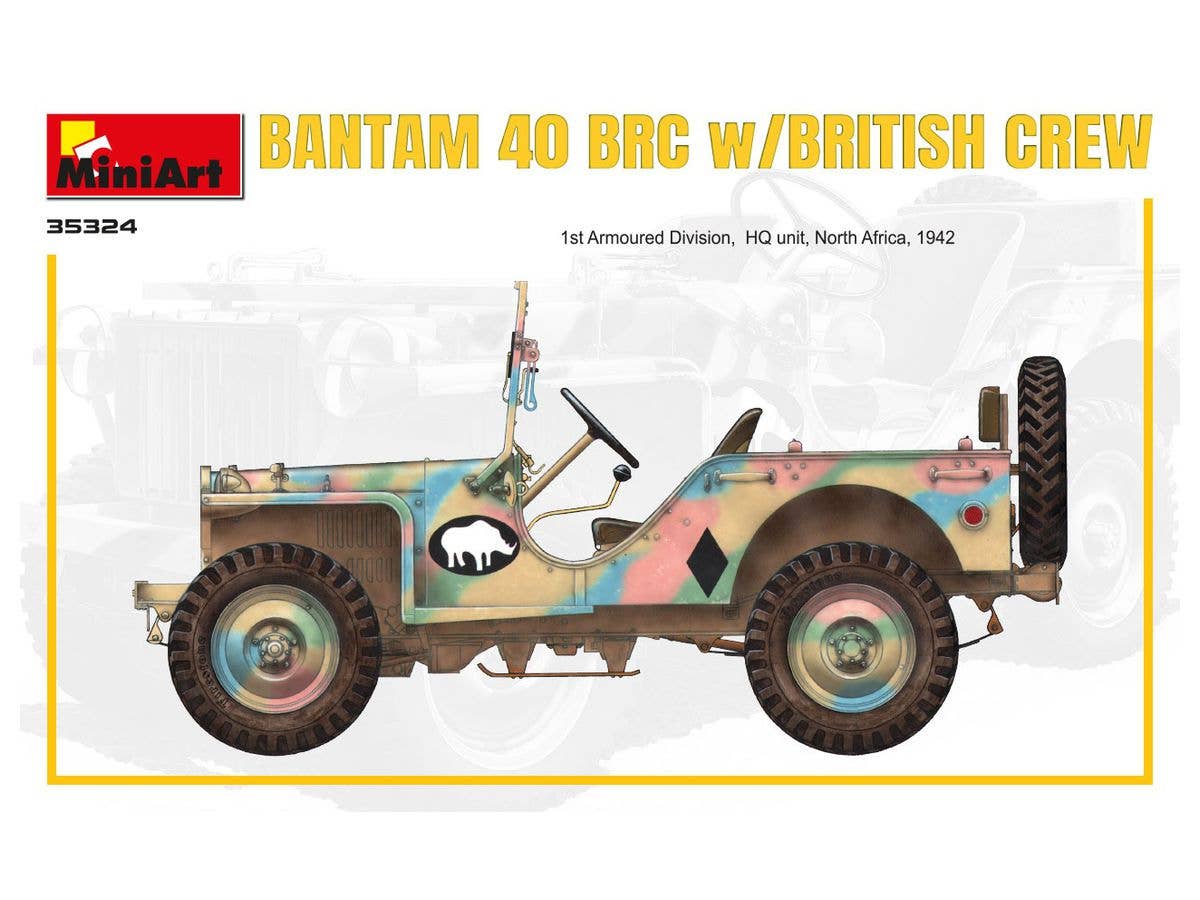 MiniArt 1/35 Bantam 40 BRC w/ British Crew. Special Edition | 4820183313089