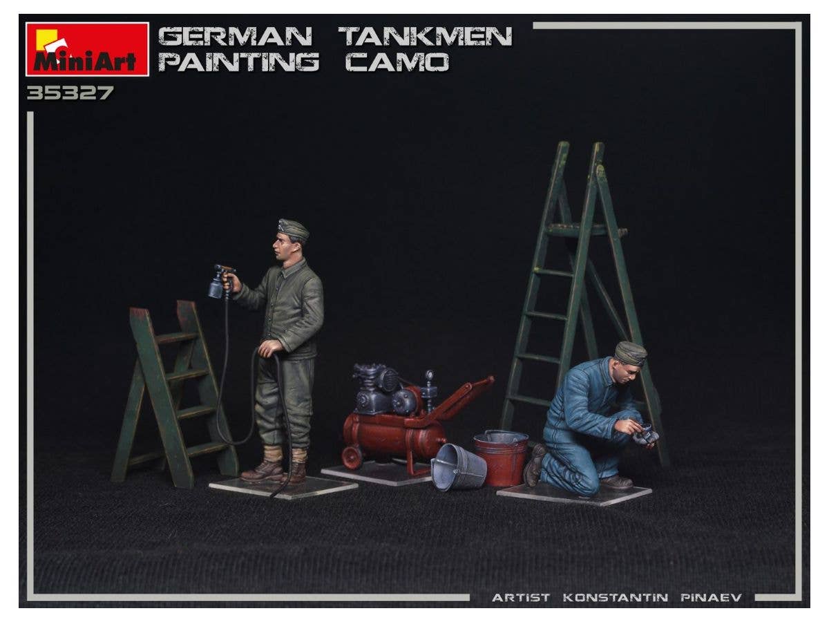 MiniArt 1/35 German Tankmen. Painting  Camo | 4820183313232