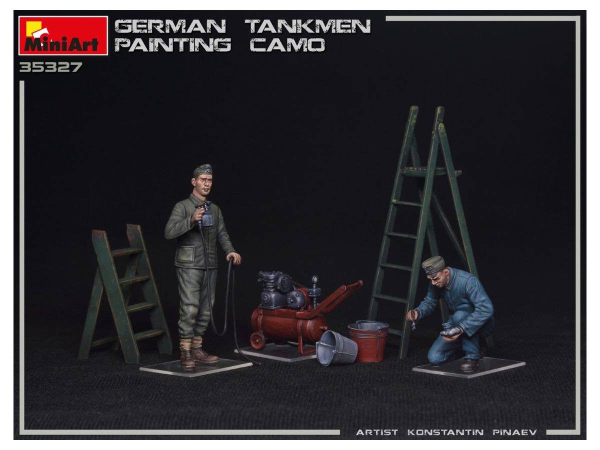 MiniArt 1/35 German Tankmen. Painting  Camo | 4820183313232