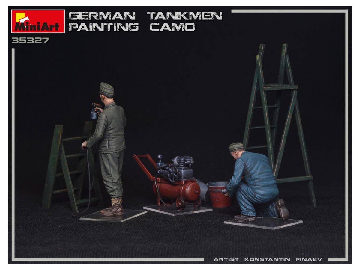 MiniArt 1/35 German Tankmen. Painting  Camo | 4820183313232