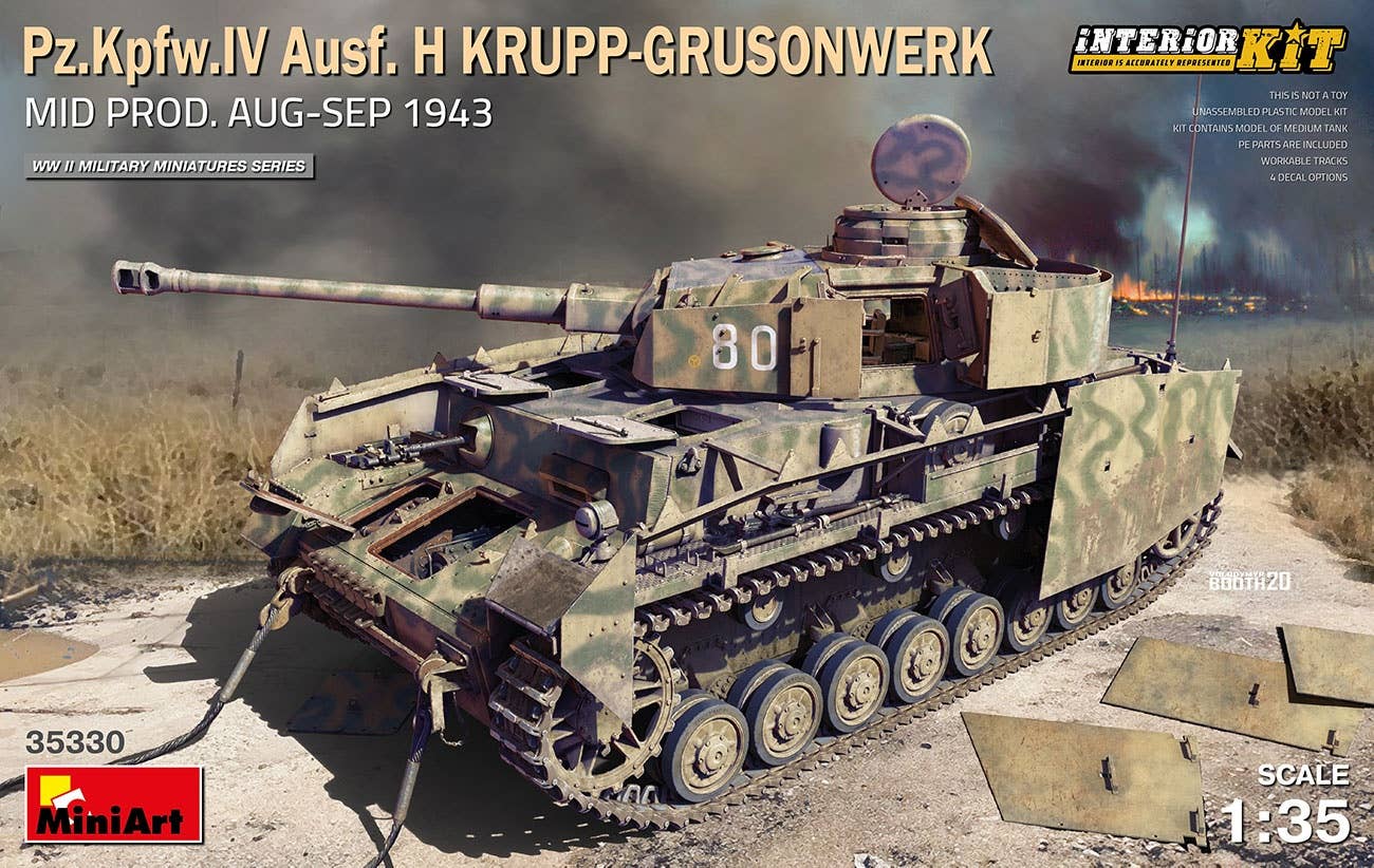 MiniArt 1/35 Pz.Kpfw.IV Ausf. H Krupp-Grusonwerk. Mid Production Aug-Sep 1943 Interior Kit | 4820183313768
