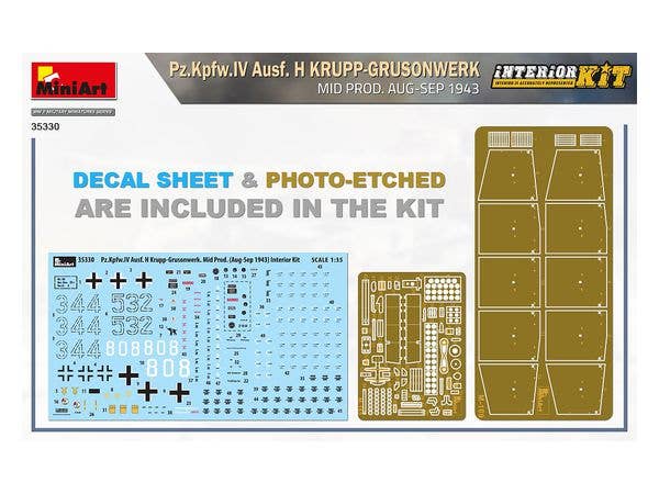MiniArt 1/35 Pz.Kpfw.IV Ausf. H Krupp-Grusonwerk. Mid Production Aug-Sep 1943 Interior Kit | 4820183313768