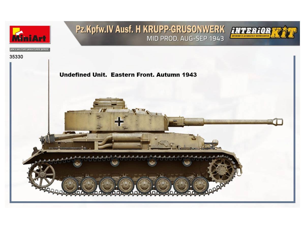 MiniArt 1/35 Pz.Kpfw.IV Ausf. H Krupp-Grusonwerk. Mid Production Aug-Sep 1943 Interior Kit | 4820183313768