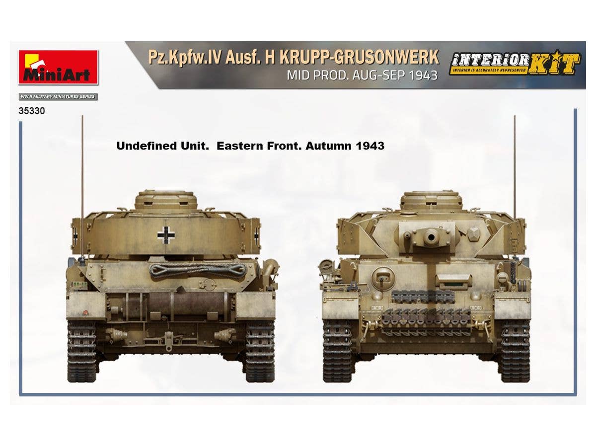MiniArt 1/35 Pz.Kpfw.IV Ausf. H Krupp-Grusonwerk. Mid Production Aug-Sep 1943 Interior Kit | 4820183313768