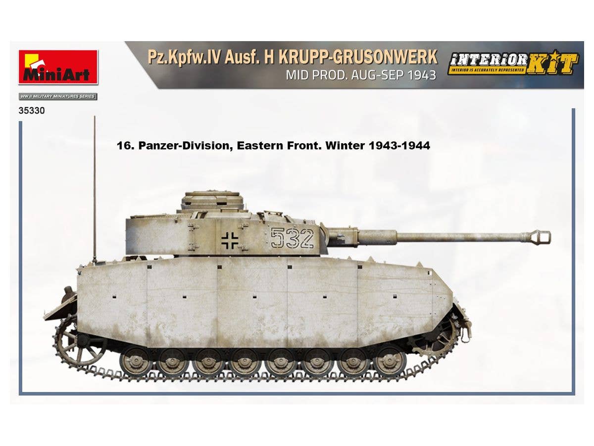 MiniArt 1/35 Pz.Kpfw.IV Ausf. H Krupp-Grusonwerk. Mid Production Aug-Sep 1943 Interior Kit | 4820183313768