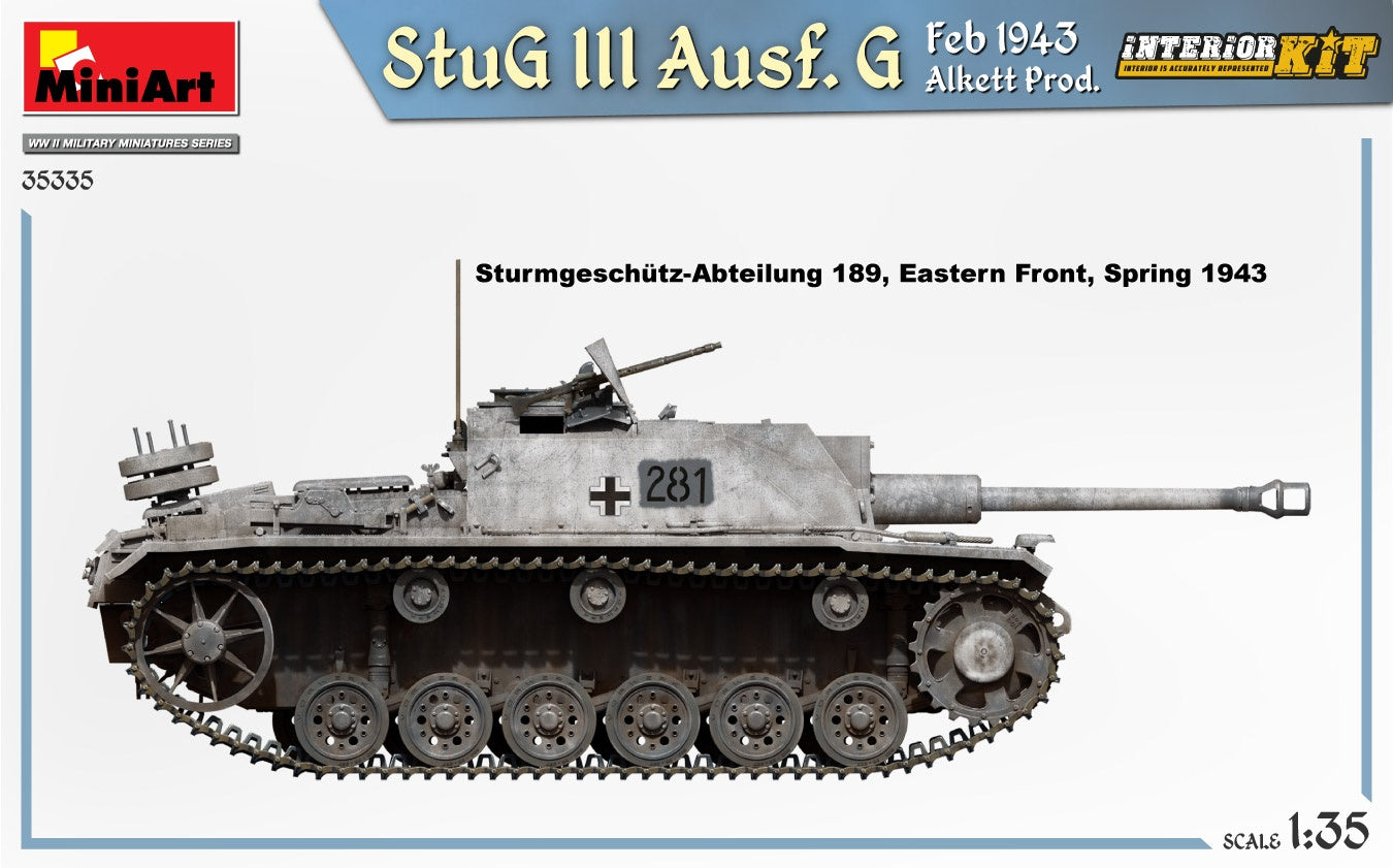 Miniart 1/35 StuG III Ausf. G Feb 1943 Alkett Prod. Interior Kit | 4820183314369