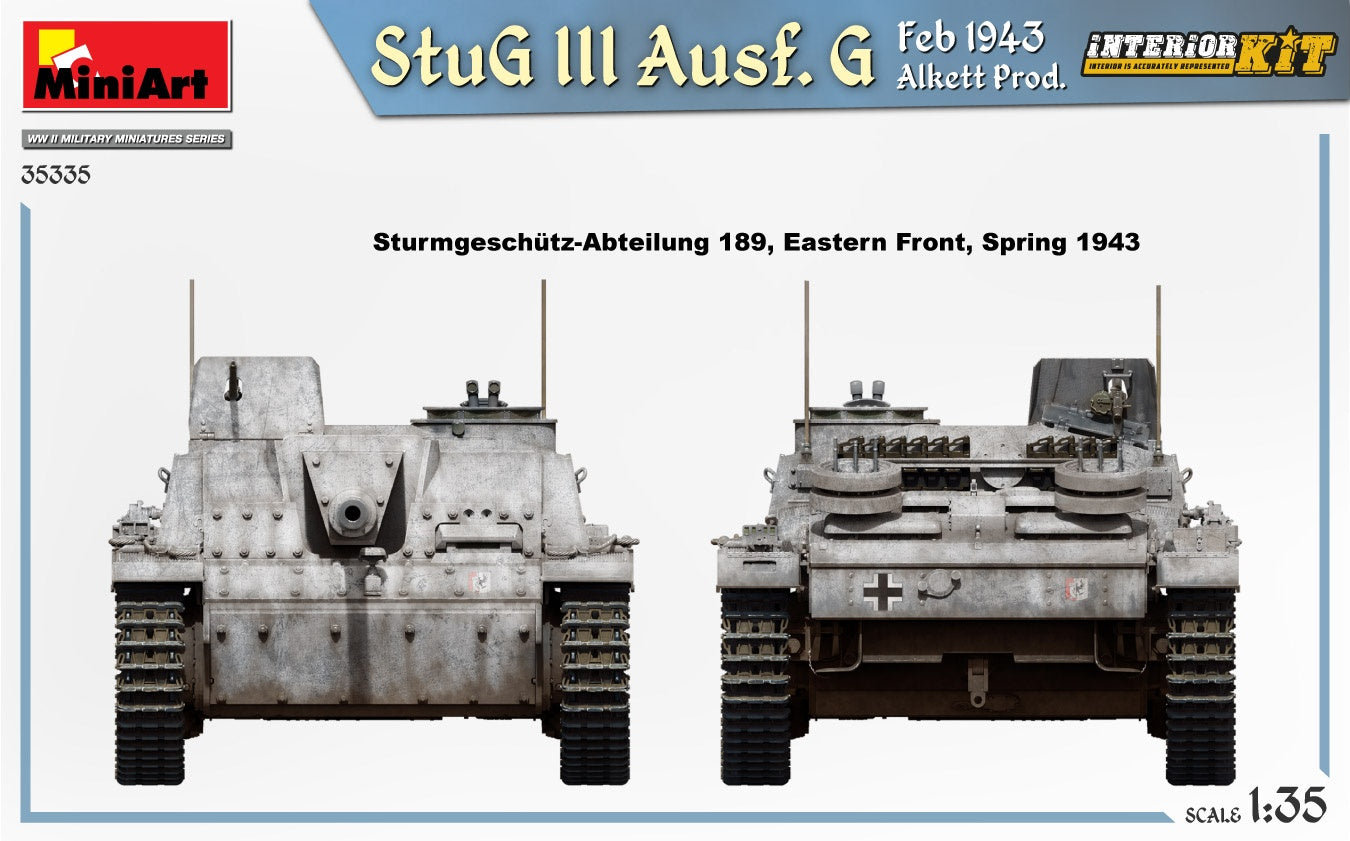 Miniart 1/35 StuG III Ausf. G Feb 1943 Alkett Prod. Interior Kit | 4820183314369