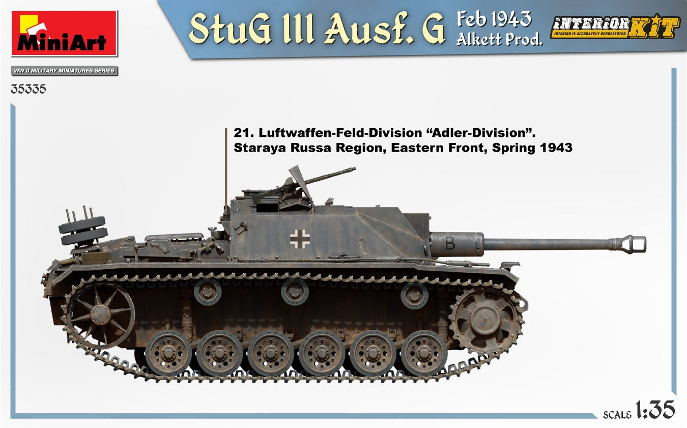 Miniart 1/35 StuG III Ausf. G Feb 1943 Alkett Prod. Interior Kit | 4820183314369