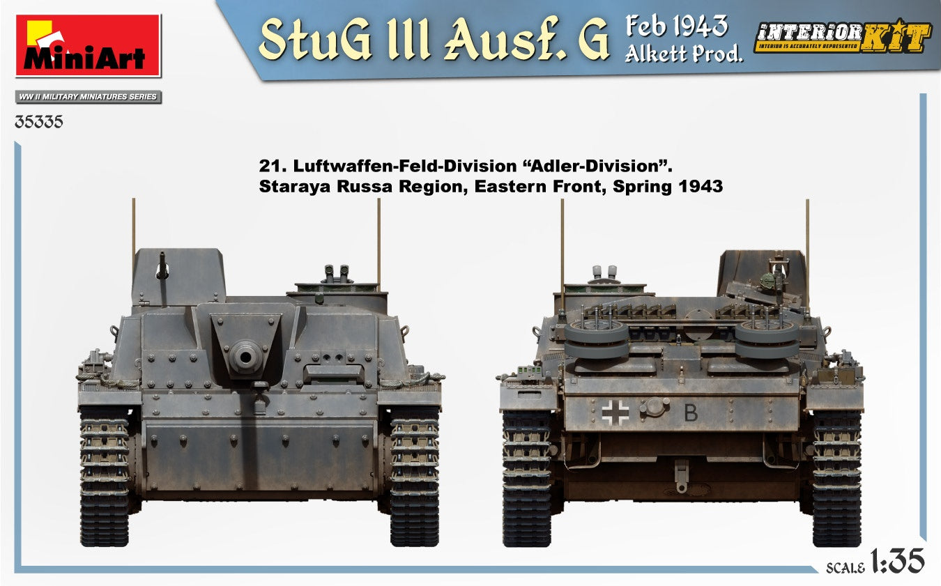 Miniart 1/35 StuG III Ausf. G Feb 1943 Alkett Prod. Interior Kit | 4820183314369