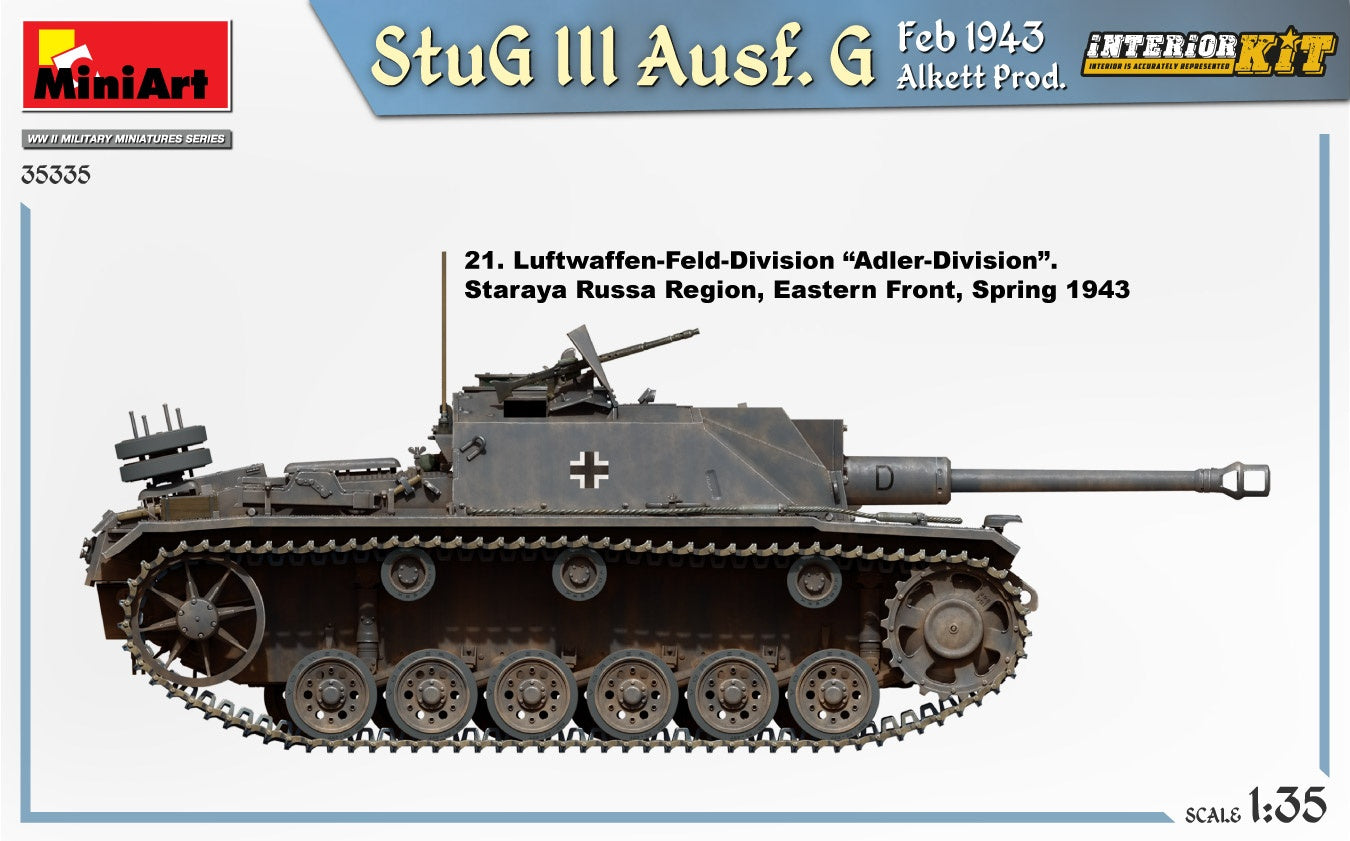 Miniart 1/35 StuG III Ausf. G Feb 1943 Alkett Prod. Interior Kit | 4820183314369