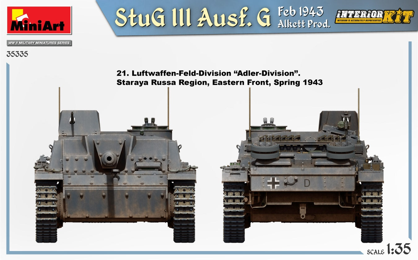 Miniart 1/35 StuG III Ausf. G Feb 1943 Alkett Prod. Interior Kit | 4820183314369