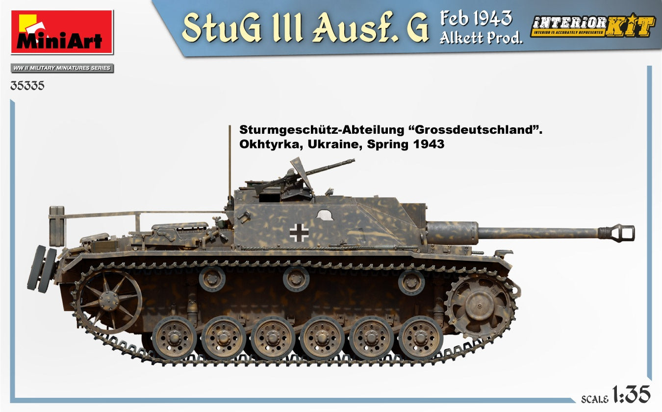 Miniart 1/35 StuG III Ausf. G Feb 1943 Alkett Prod. Interior Kit | 4820183314369