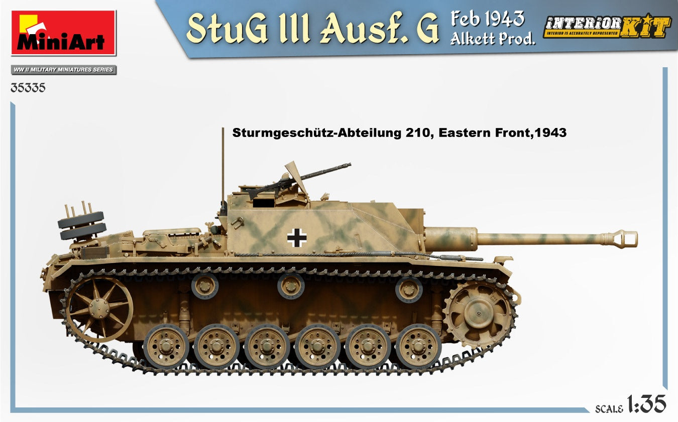 Miniart 1/35 StuG III Ausf. G Feb 1943 Alkett Prod. Interior Kit | 4820183314369