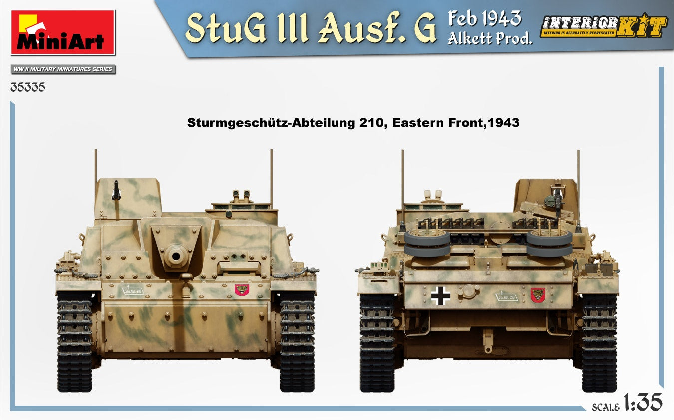 Miniart 1/35 StuG III Ausf. G Feb 1943 Alkett Prod. Interior Kit | 4820183314369