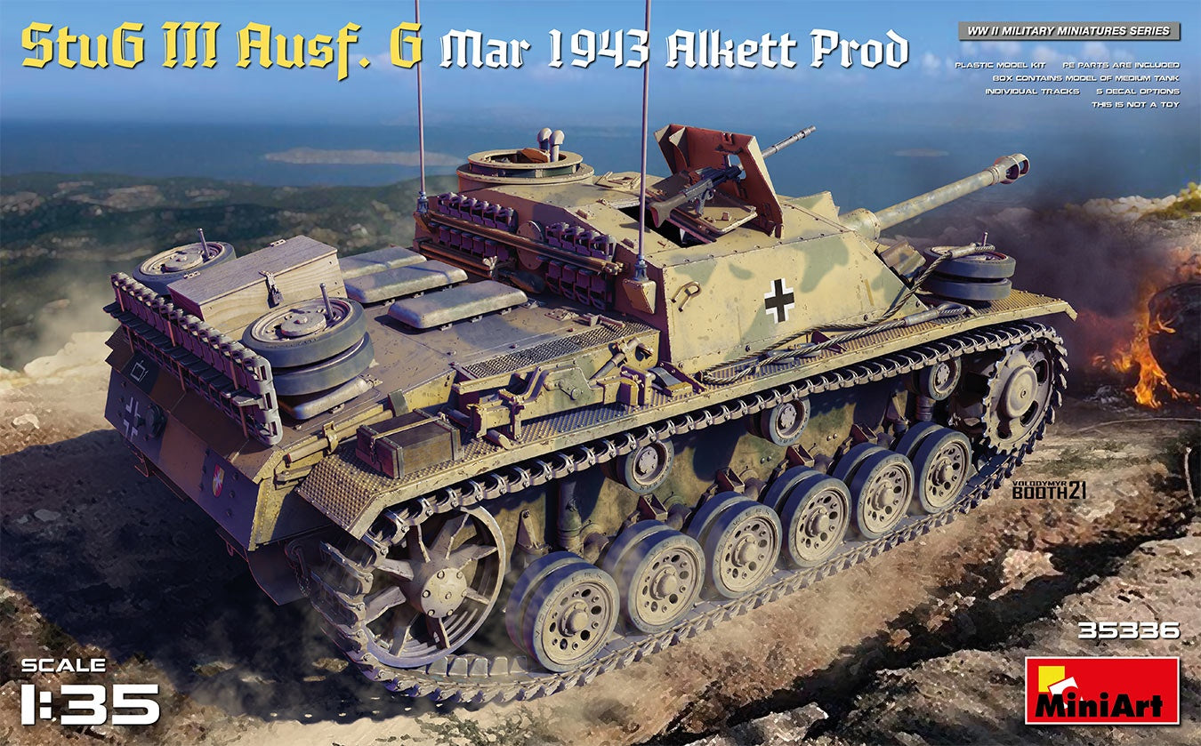 Miniart 1/35 StuG III Ausf. G Mar 1943 Alkett Prod | 4820183314598