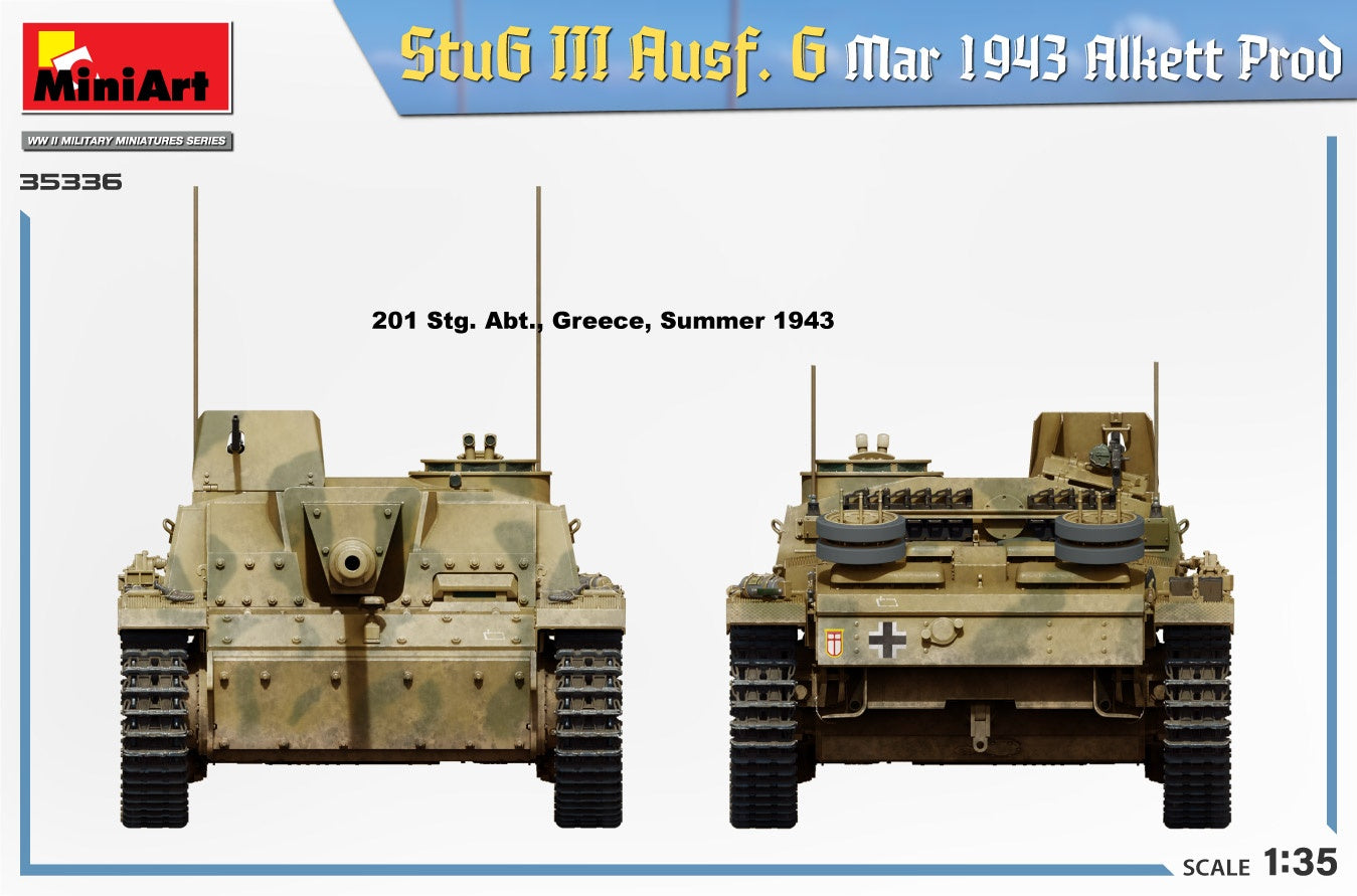 Miniart 1/35 StuG III Ausf. G Mar 1943 Alkett Prod | 4820183314598