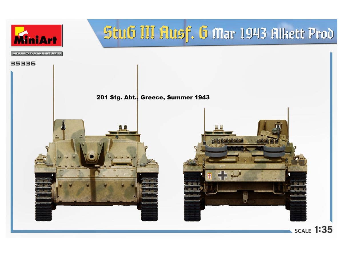 Miniart 1/35 StuG III Ausf. G Mar 1943 Alkett Prod | 4820183314598