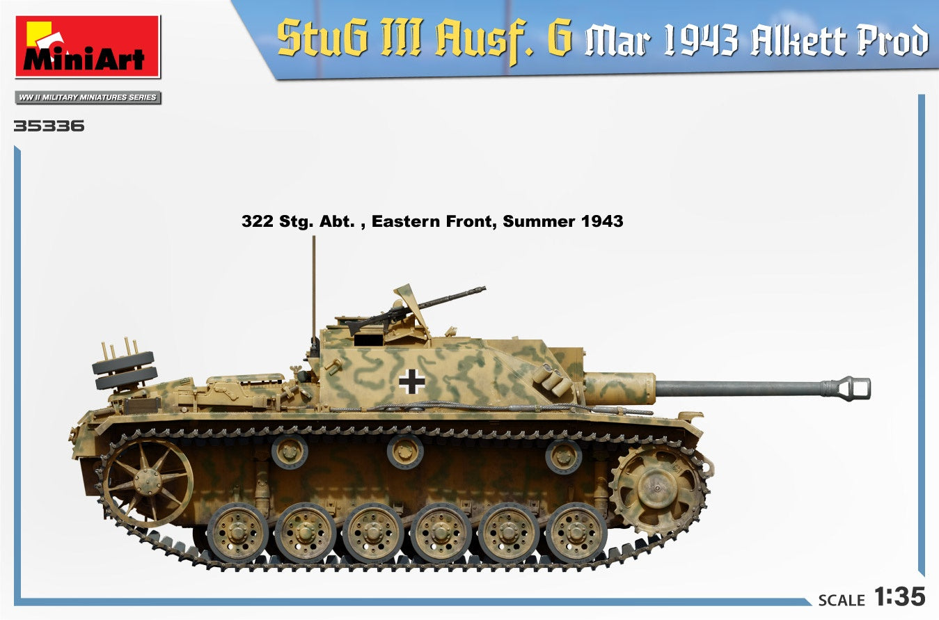 Miniart 1/35 StuG III Ausf. G Mar 1943 Alkett Prod | 4820183314598