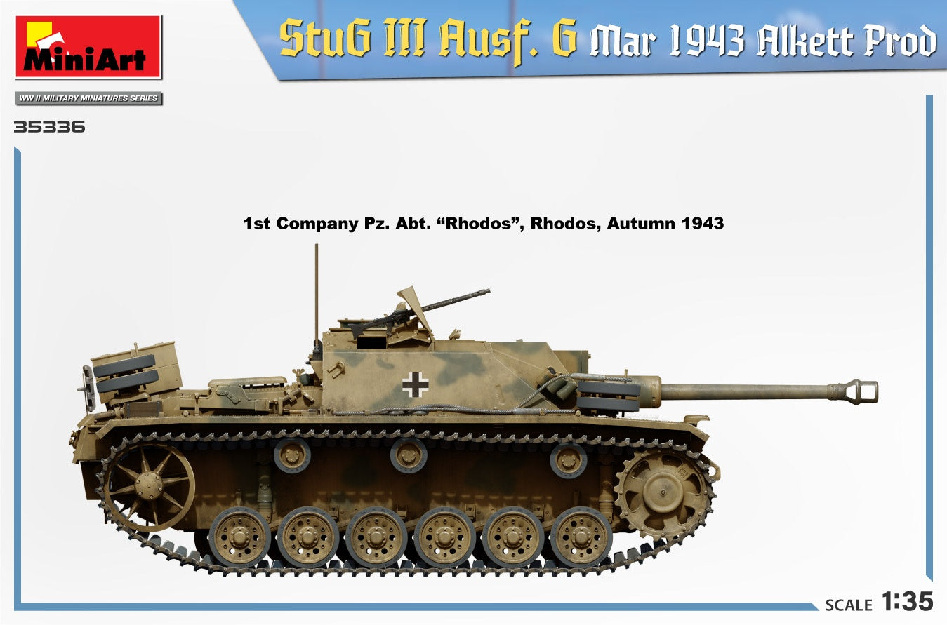 Miniart 1/35 StuG III Ausf. G Mar 1943 Alkett Prod | 4820183314598
