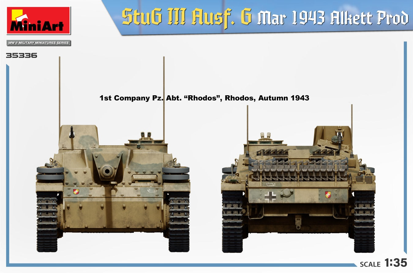 Miniart 1/35 StuG III Ausf. G Mar 1943 Alkett Prod | 4820183314598