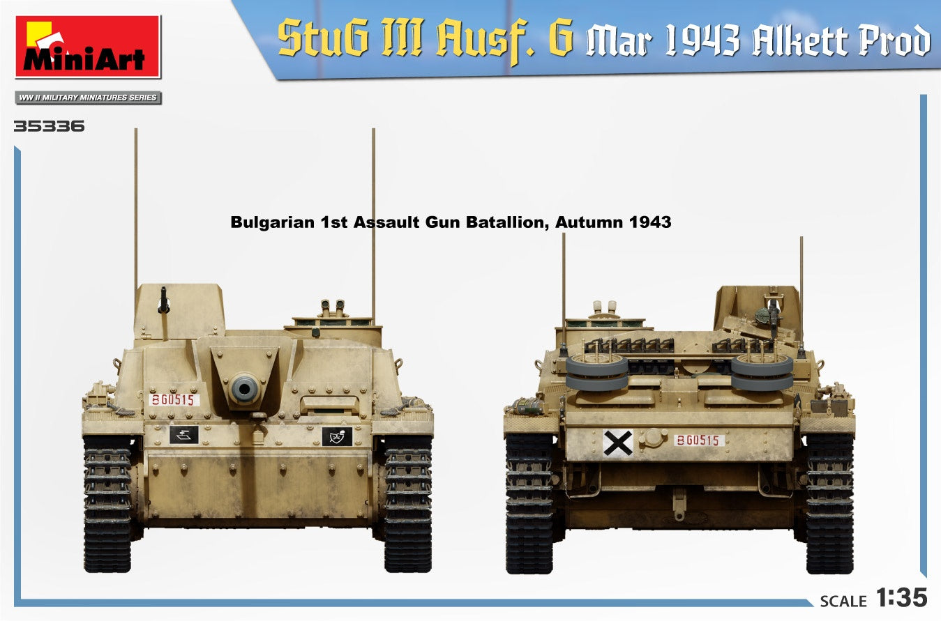 Miniart 1/35 StuG III Ausf. G Mar 1943 Alkett Prod | 4820183314598