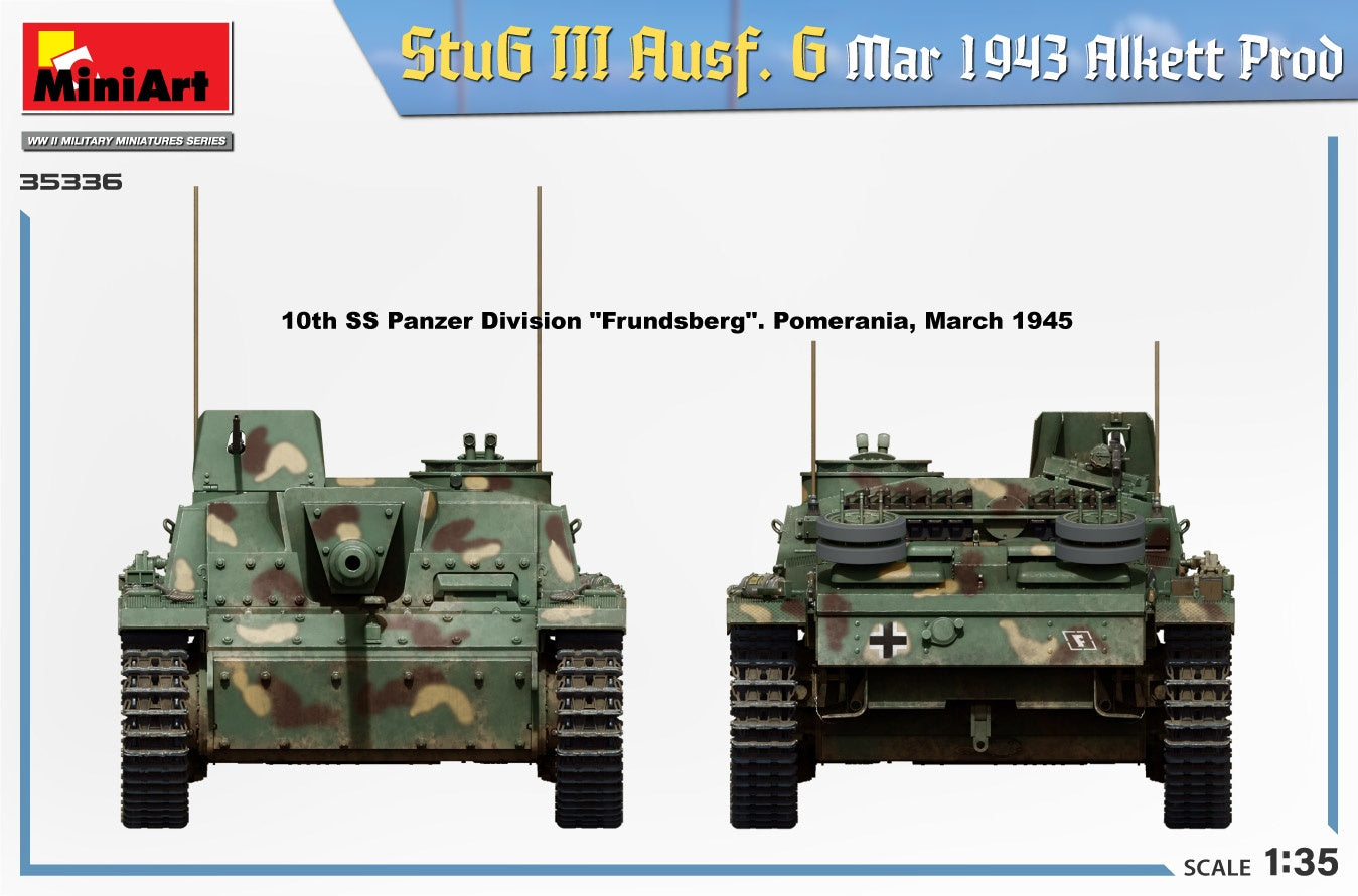 Miniart 1/35 StuG III Ausf. G Mar 1943 Alkett Prod | 4820183314598