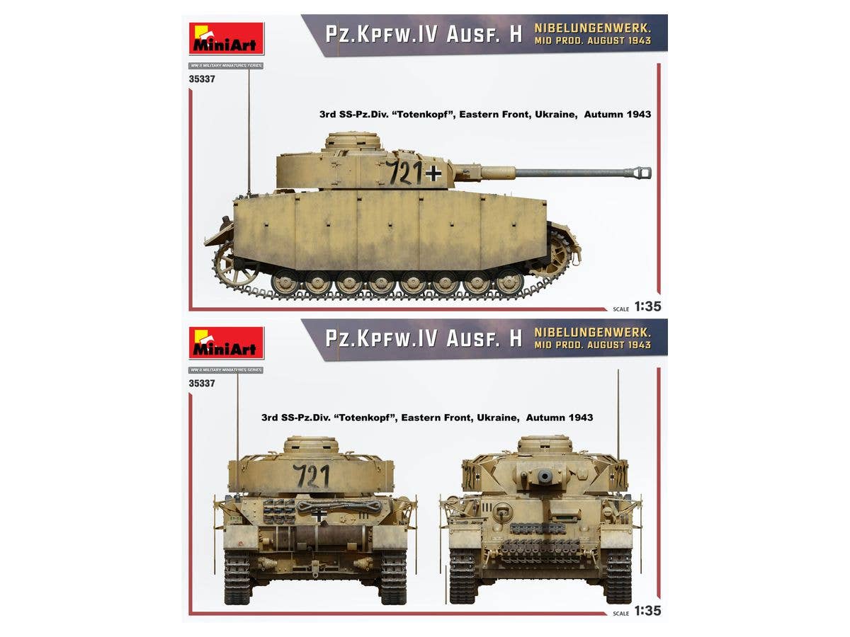 Miniart 1/35 Pz.Kpfw.IV Ausf. H Nibelungenwerk. Mid Prod. (August 1943) | 4820183314376