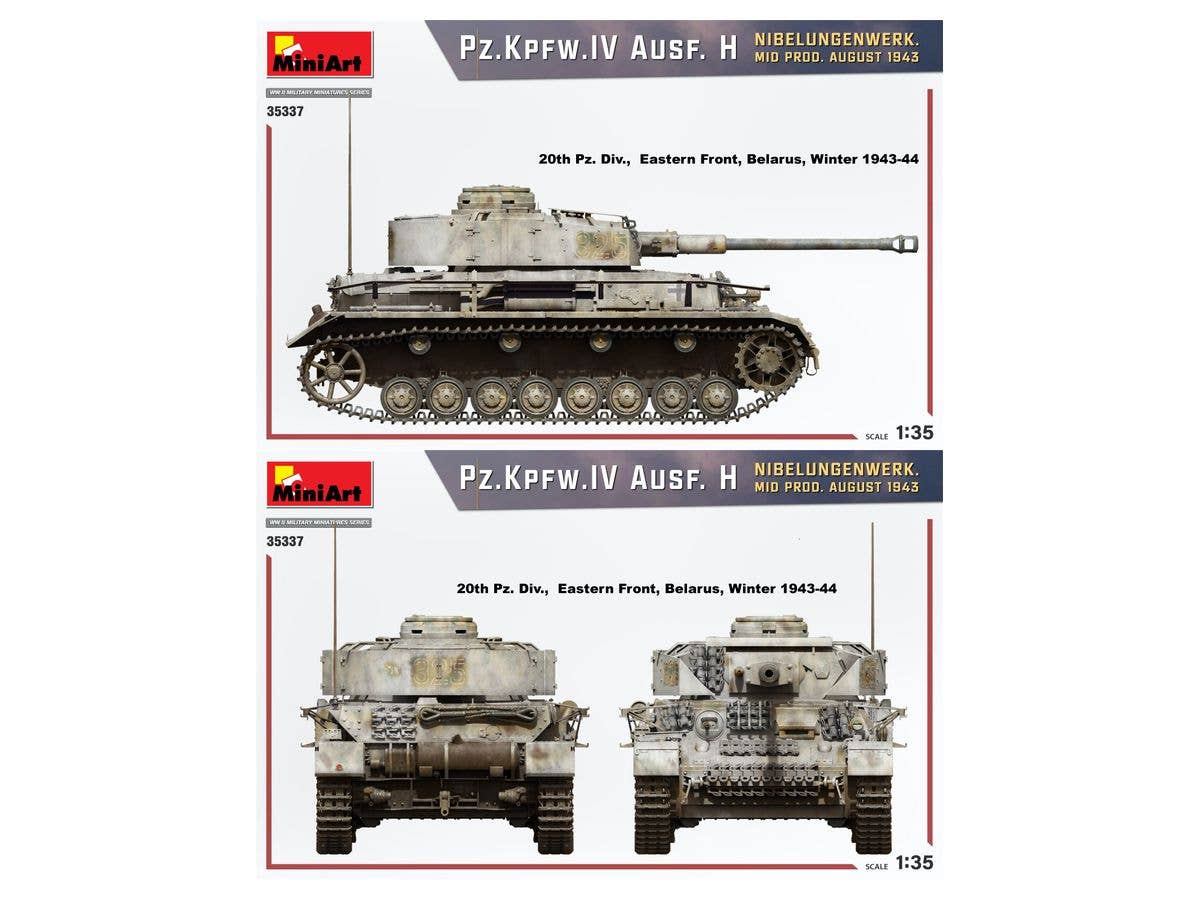 Miniart 1/35 Pz.Kpfw.IV Ausf. H Nibelungenwerk. Mid Prod. (August 1943) | 4820183314376