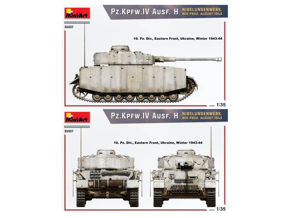 Miniart 1/35 Pz.Kpfw.IV Ausf. H Nibelungenwerk. Mid Prod. (August 1943) | 4820183314376