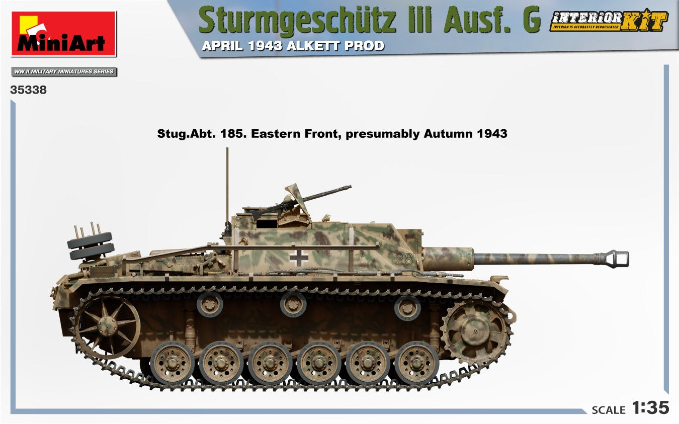 Miniart 1/35 Sturmgeschutz III Ausf. G April 1943 Alkett Prod. Interior Kit | 5905090346111