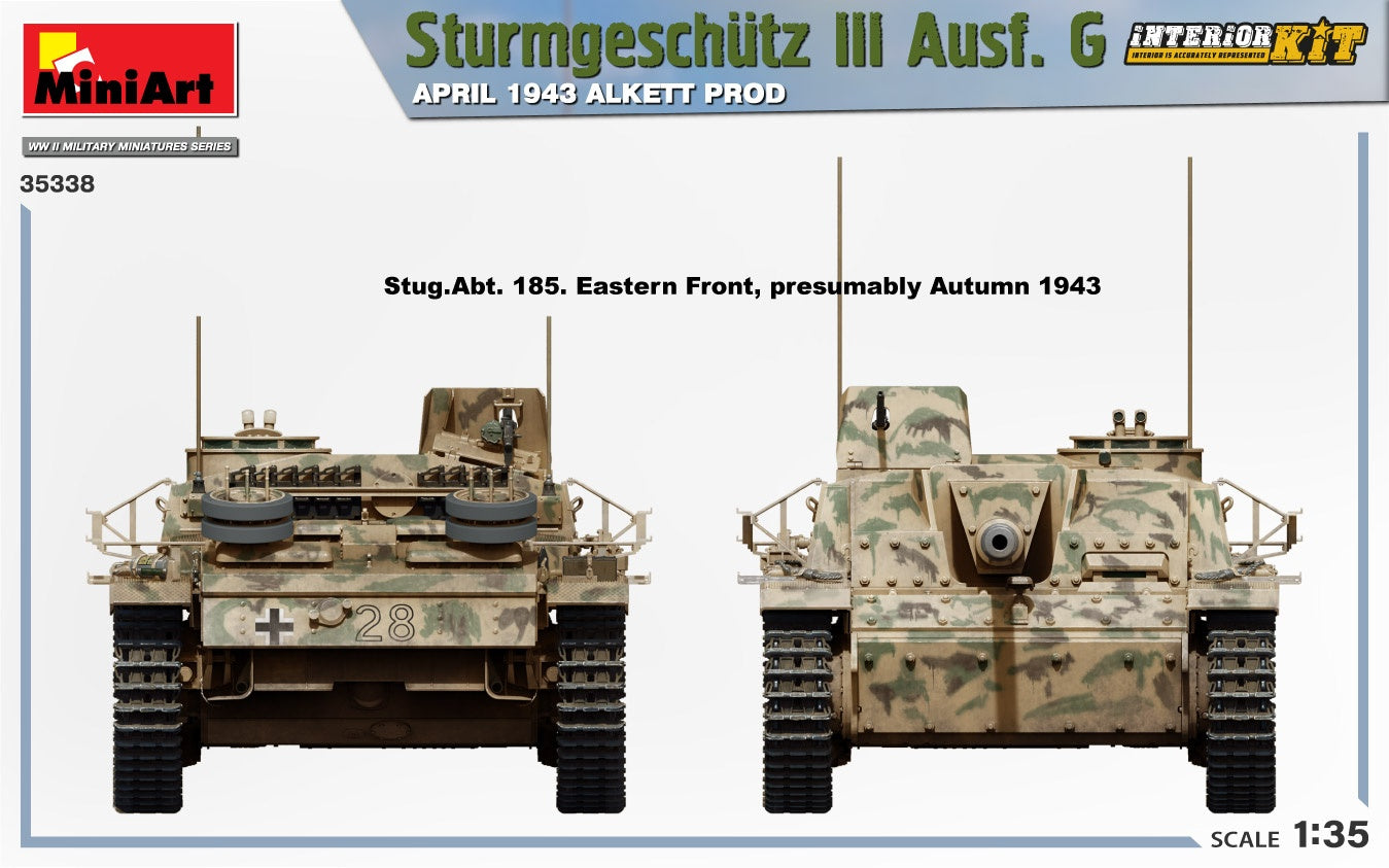 Miniart 1/35 Sturmgeschutz III Ausf. G April 1943 Alkett Prod. Interior Kit | 5905090346111